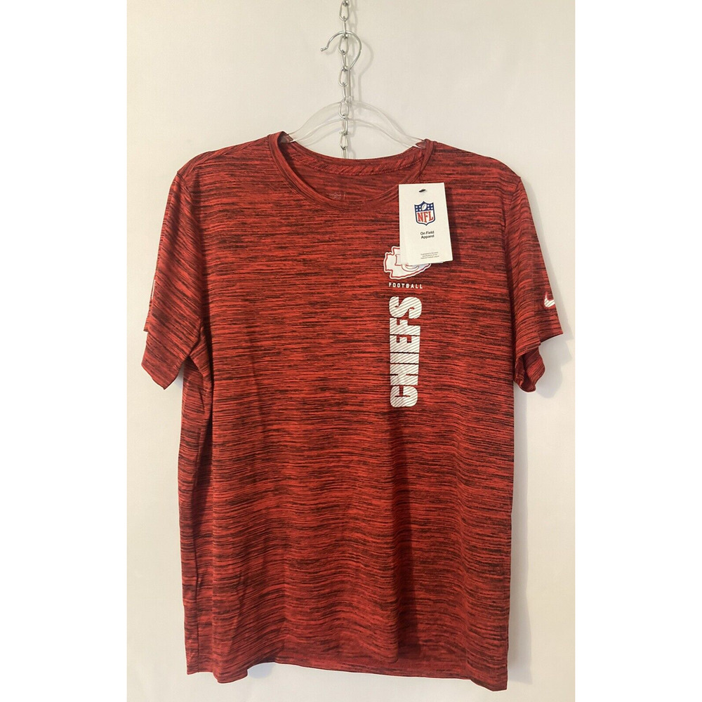Kansas City Chiefs Nike NFL On Field Dri-Fit Short Sleeve Shirt Junior NWT Large